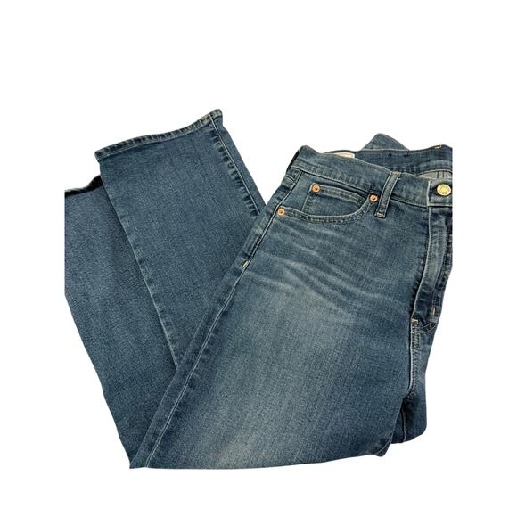 GAP Kick Fit High Rise Crop Jeans Women’s Size 30 10S Medium Wash Stretch Denim - Picture 4 of 6